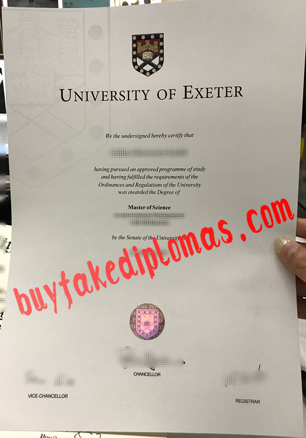 University Of Exeter Diploma, Buy Fake University Of Exeter Diploma