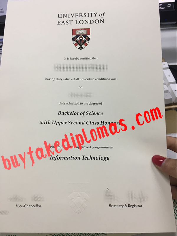 University of East London Diploma, Buy Fake University of East London Diploma