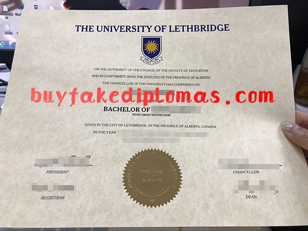 University of Lethbridge Certificate, Buy Fake University of Lethbridge Certificate
