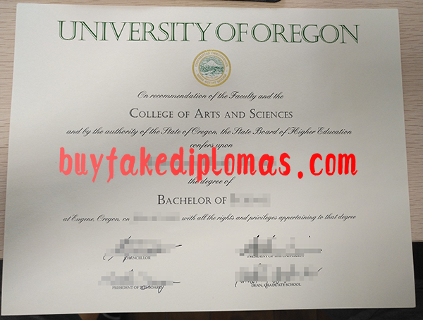 University of Oregon Diploma, Buy Fake University of Oregon Diploma