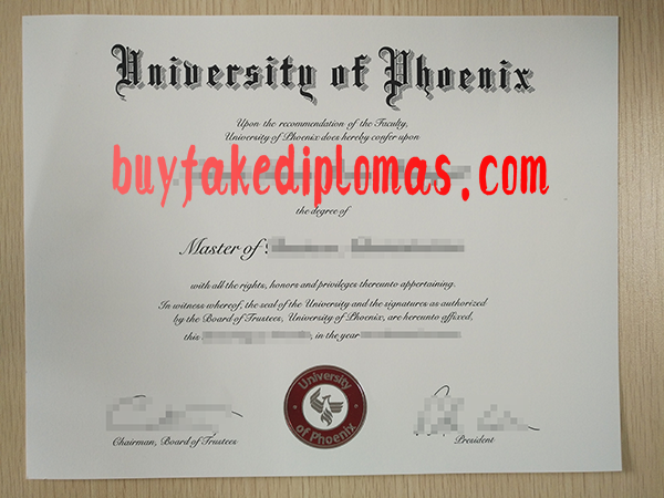 University of Phoenix Degree, Buy Fake University of Phoenix Degree