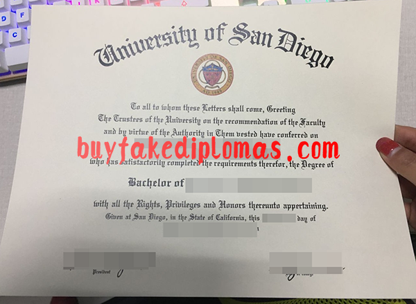 University of San Diego Diploma, Buy Fake University of San Diego Diploma