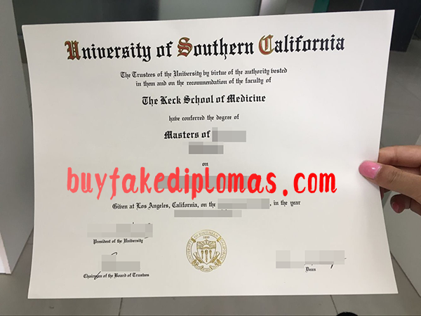University of Southern California Degree, Buy Fake University of Southern California Degree