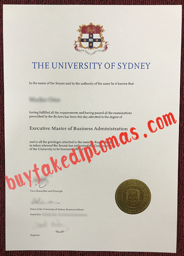 University of Sydney Diploma, Buy Fake University of Sydney Diploma