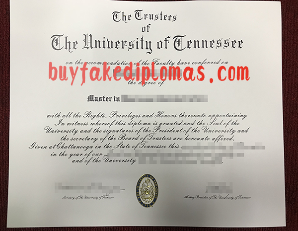 University of Tennessee Diploma, Buy Fake University of Tennessee Diploma