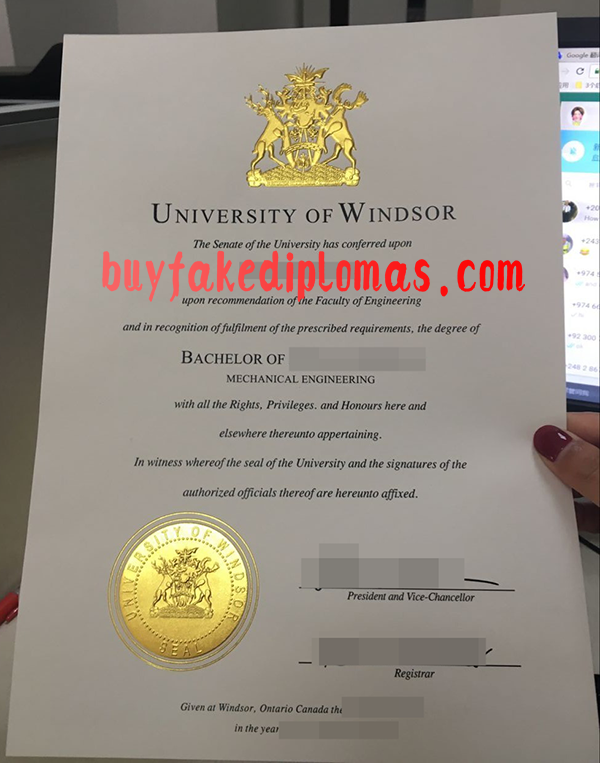 University of Windsor Diploma, Buy Fake University of Windsor Diploma