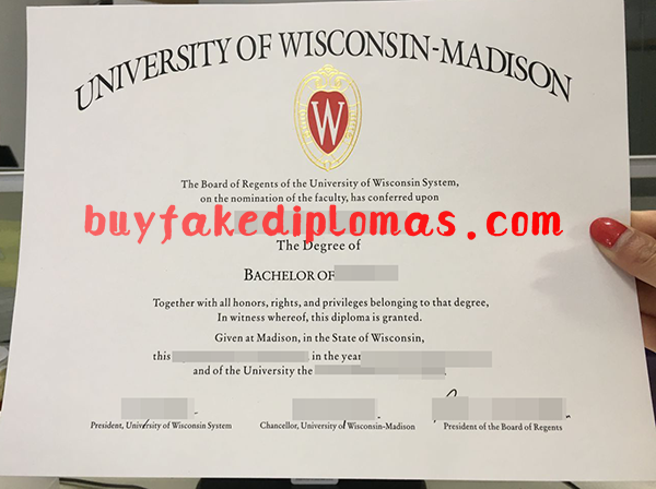 University of Wisconsin-Madison Diploma, Buy Fake University of Wisconsin-Madison Diploma