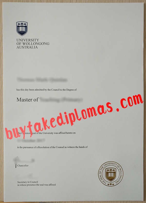 University of Wollongong Australia Diploma, Buy Fake University of Wollongong Australia Diploma
