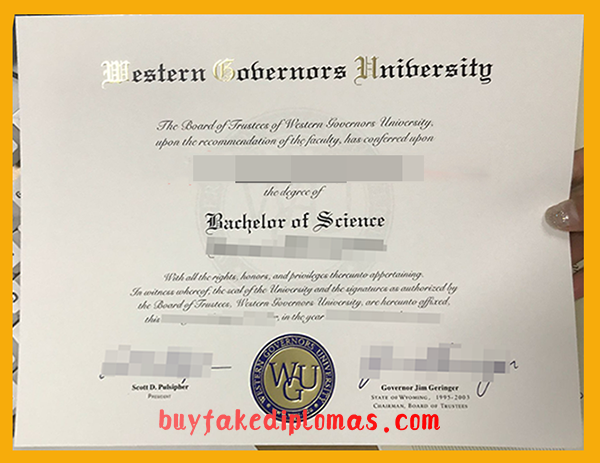 Western Governors University Diploma, Buy Fake Western Governors University Diploma