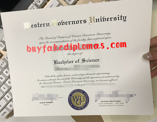 Western Governors University Diploma, Buy Fake Western Governors University Diploma