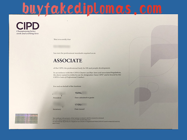 CIPD Certificate, Fake CIPD Certificate