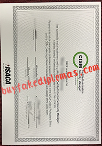 CISM Certificate, Buy Fake CISM Certificate