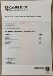 Cambridge International Examinations Certificate, Buy Fake Cambridge International Examinations Certificate