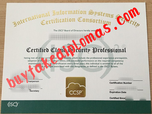 Certified Cloud Security Professional, Buy Fake Certified Cloud Security Professional