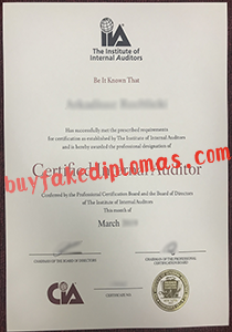 Certified Internal Auditor Certificate, buy fake Certified Internal Auditor Certificate