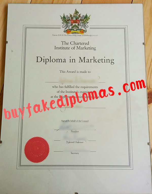 Chartered Institute of Marketing Diploma, Buy Fake Chartered Institute of Marketing Diploma