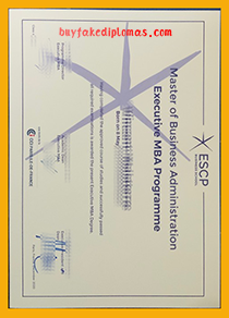 ESCP MBA Certificate, Buy Fake ESCP MBA Certificate