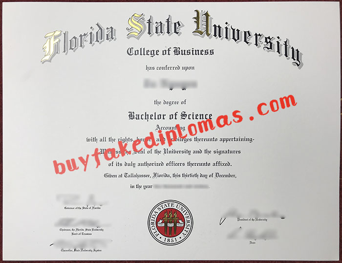 Fake Florida State University Degree