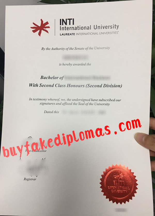 INTI International University Laureate Diploma, Buy Fake INTI International University Laureate Diploma