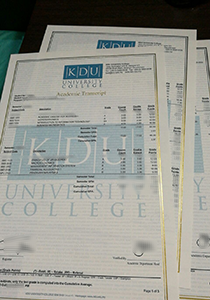 KDU University College Transcript, Buy Fake KDU University College Transcript