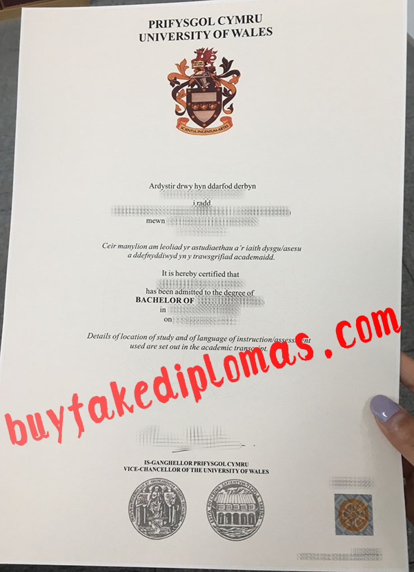 Prifysgol Cymru University of Wales Diploma, Buy Fake Prifysgol Cymru University of Wales Diploma