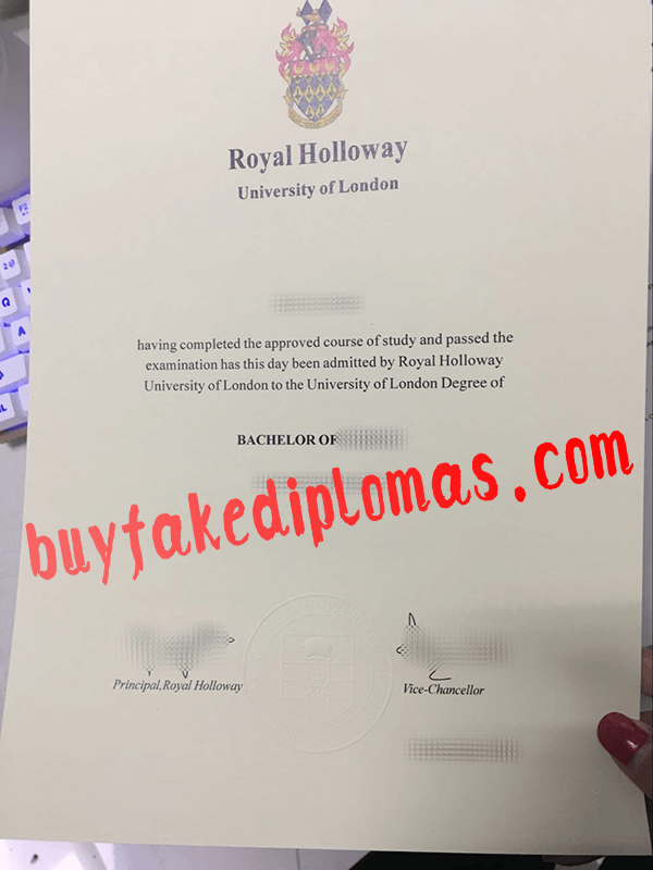 Royal Holloway Diploma, Buy Fake Royal Holloway Diploma
