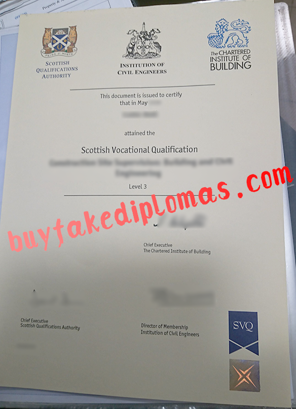 SVQ LEVEL3 Certificate, Buy Fake SVQ LEVEL3 Certificate