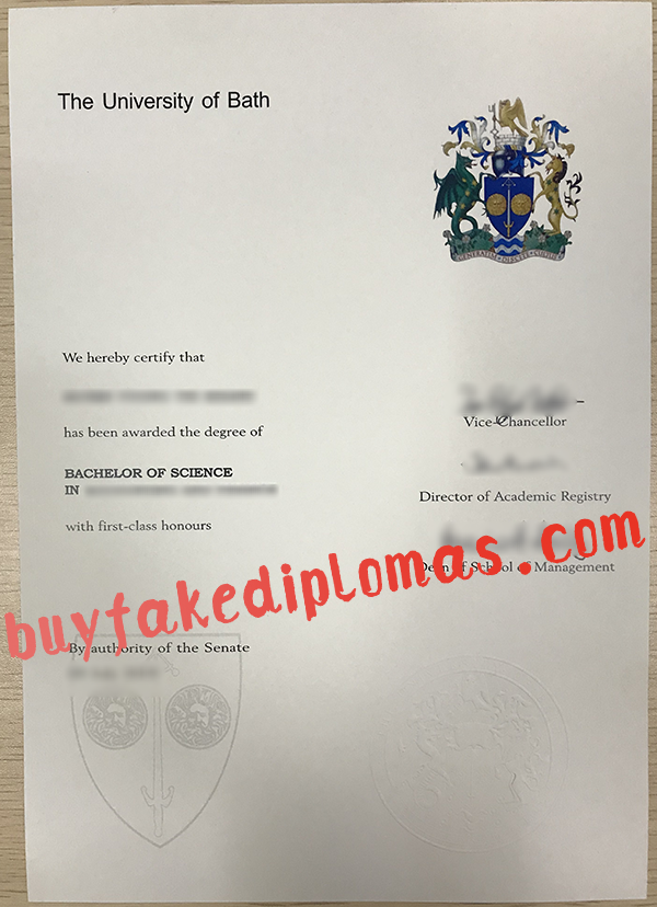 University of Bath Diploma, buy fake University of Bath Diploma