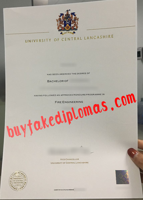 University of Central Lancashire Diploma, Buy Fake University of Central Lancashire Diploma
