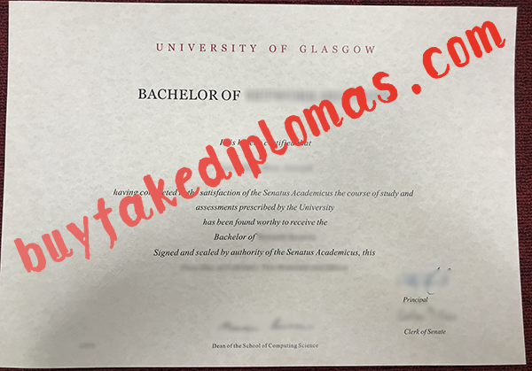 University of Glasgow Diploma, Buy Fake University of Glasgow Diploma