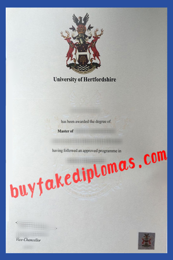 University of Hertfordshire Diploma, Fake University of Hertfordshire Diploma
