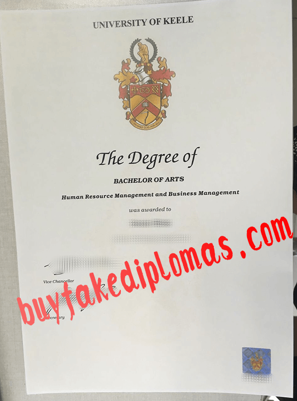 University of Keele Diploma, Buy Fake University of Keele Diploma