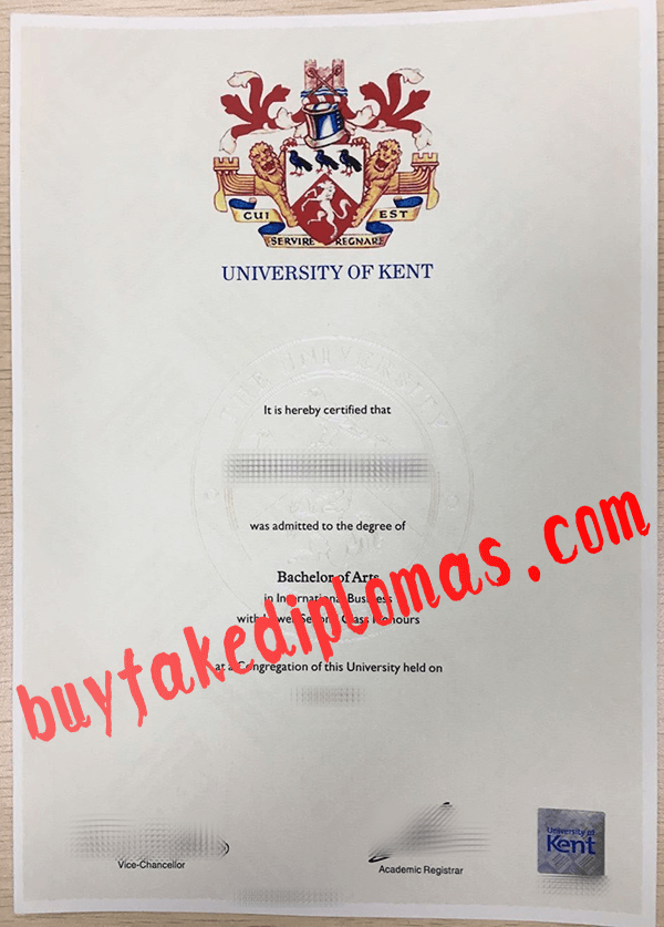 University of Kent Diploma, Buy Fake University of Kent Diploma