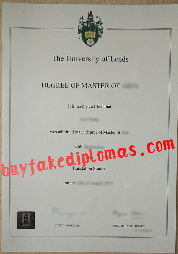 University of Leeds Diploma, Buy Fake University of Leeds Diploma