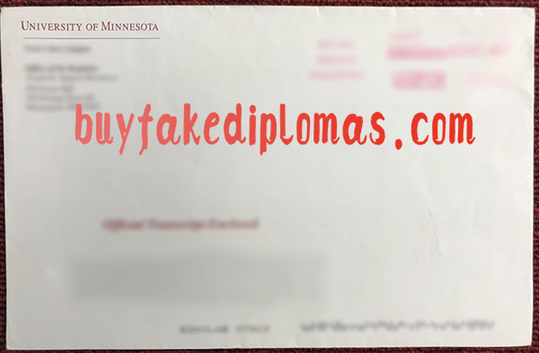 University of Minnesota Envelope, Buy Fake University of Minnesota Envelope