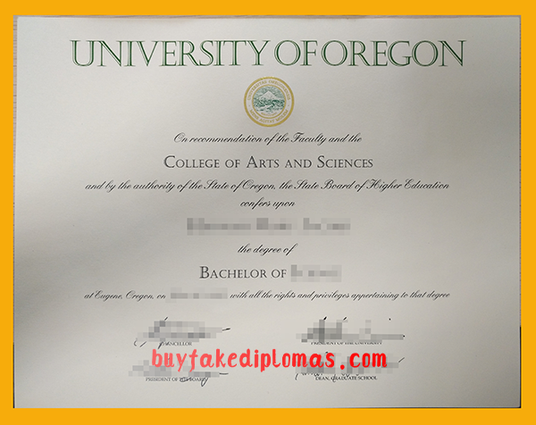 University of Oregon Diploma, buy fake University of Oregon Diploma