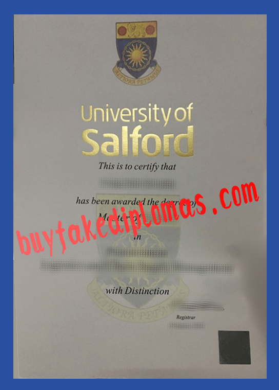 University of Salford Diploma, Fake University of Salford Diploma