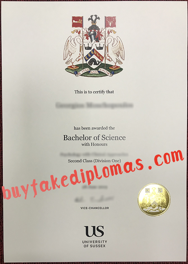 University of Sussex Diploma, Buy Fake University of Sussex Diploma