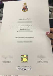 Fake University of Warwick Diploma