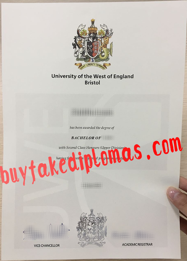 University of West of England Bristol Diploma, Buy Fake University of West of England Bristol Diploma