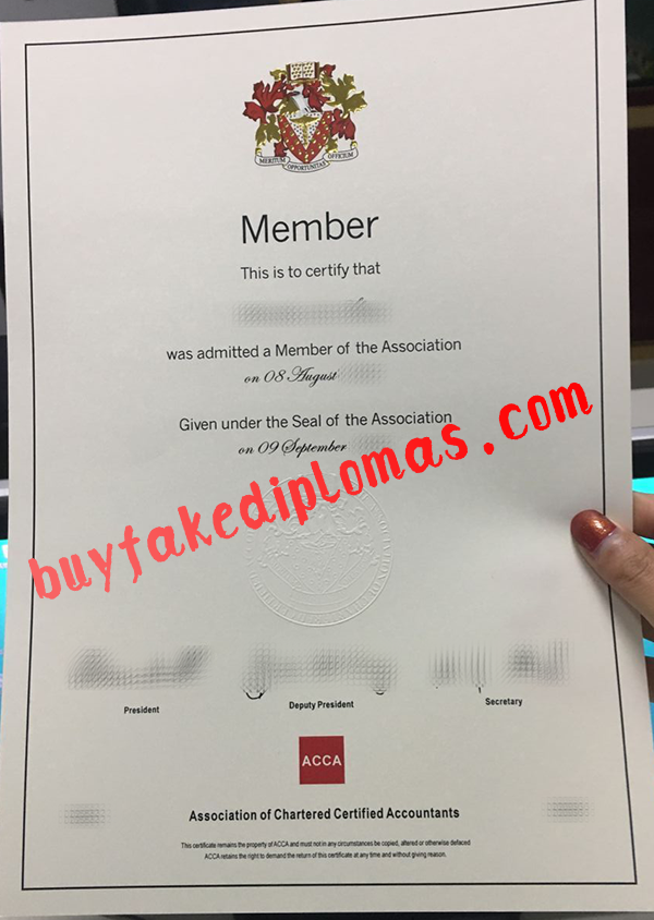 ACCA Certificate, buy fake ACCA Certificate