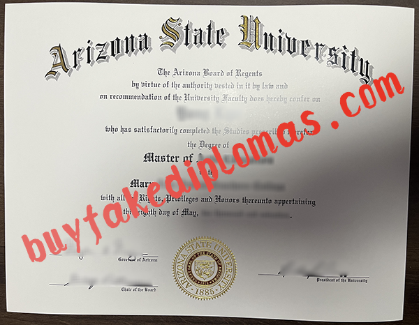 Arizona State University Dipoma, buy fake Arizona State University Dipoma