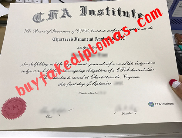 CFA Certificate, buy fake CFA Certificate