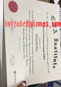 CFA Certificate, buy fake CFA Certificate