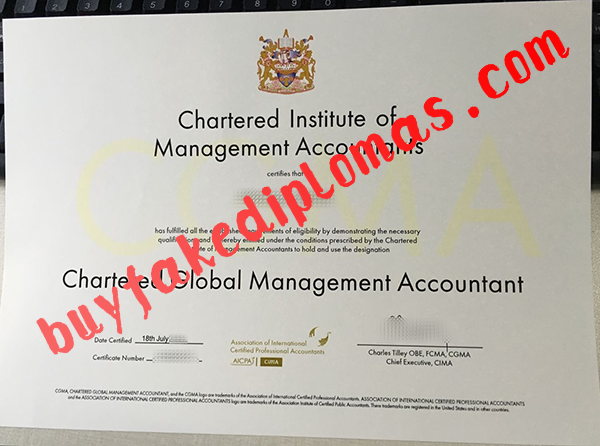 CGMA Certificate, buy fake CGMA Certificate