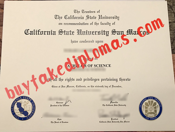 California State University San Marcos Degree, buy fake California State University San Marcos Degree