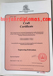 Craft Certificate, buy fake Craft Certificate