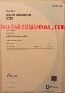 Edexcel GCSE IGCSE1 Certificate, buy fake Edexcel GCSE IGCSE1 Certificate