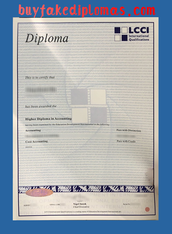 LCCI Certificate, Fake LCCI Certificate