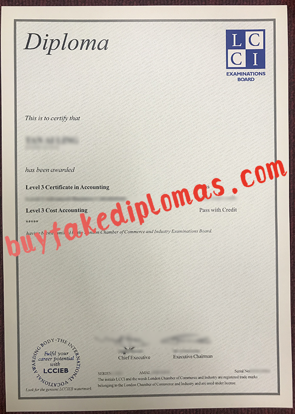 LCCI Diploma, buy fake LCCI Diploma